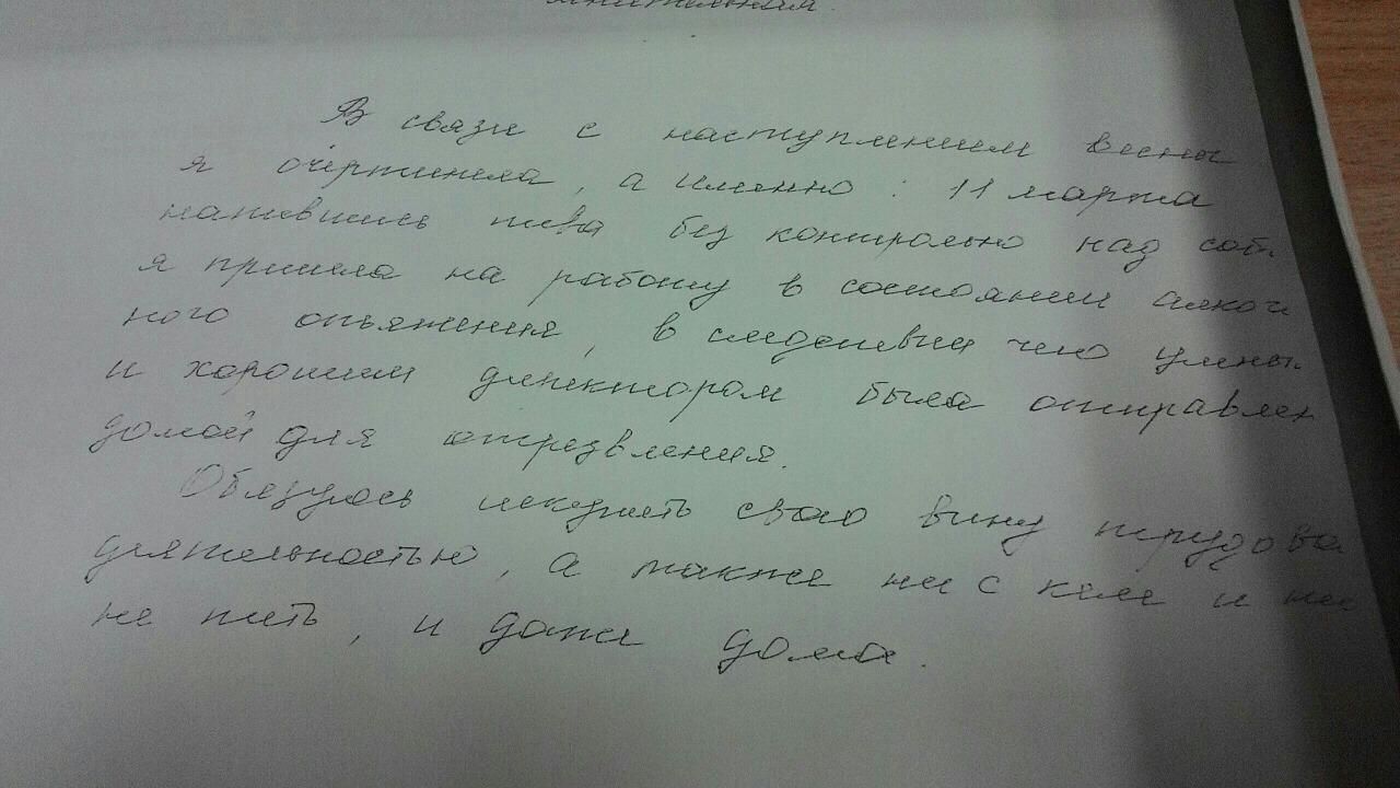 Объяснительные | Пикабу