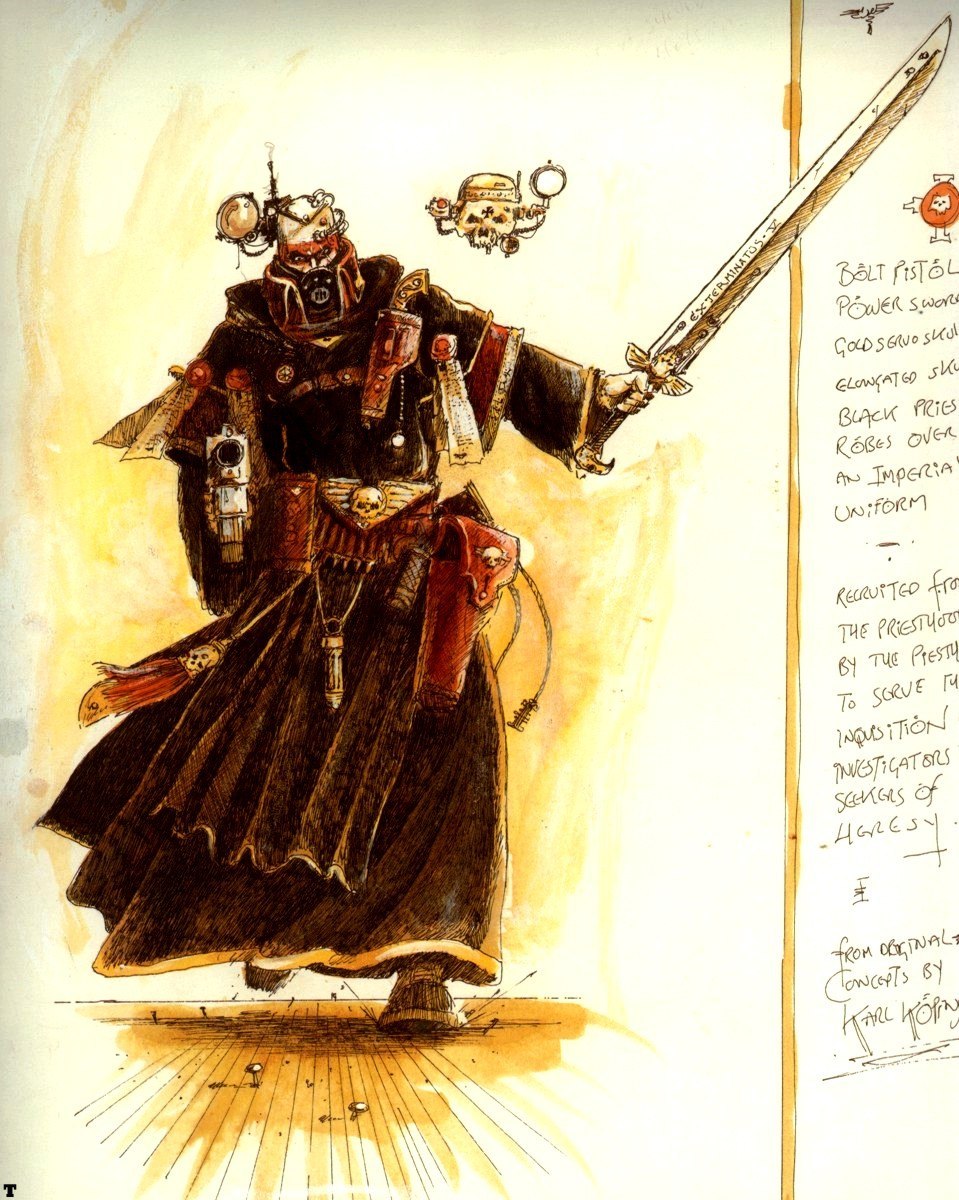 Warhammer Artists Part 1 - John Balanche. - Warhammer 40k, Warhammer, , , Inquisition, Longpost, John Blanche