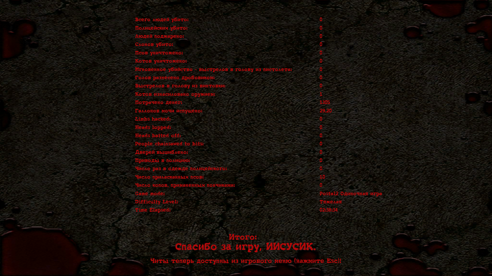 Люблю Postal 2 за право выбора. Без единого убийства прошел. 