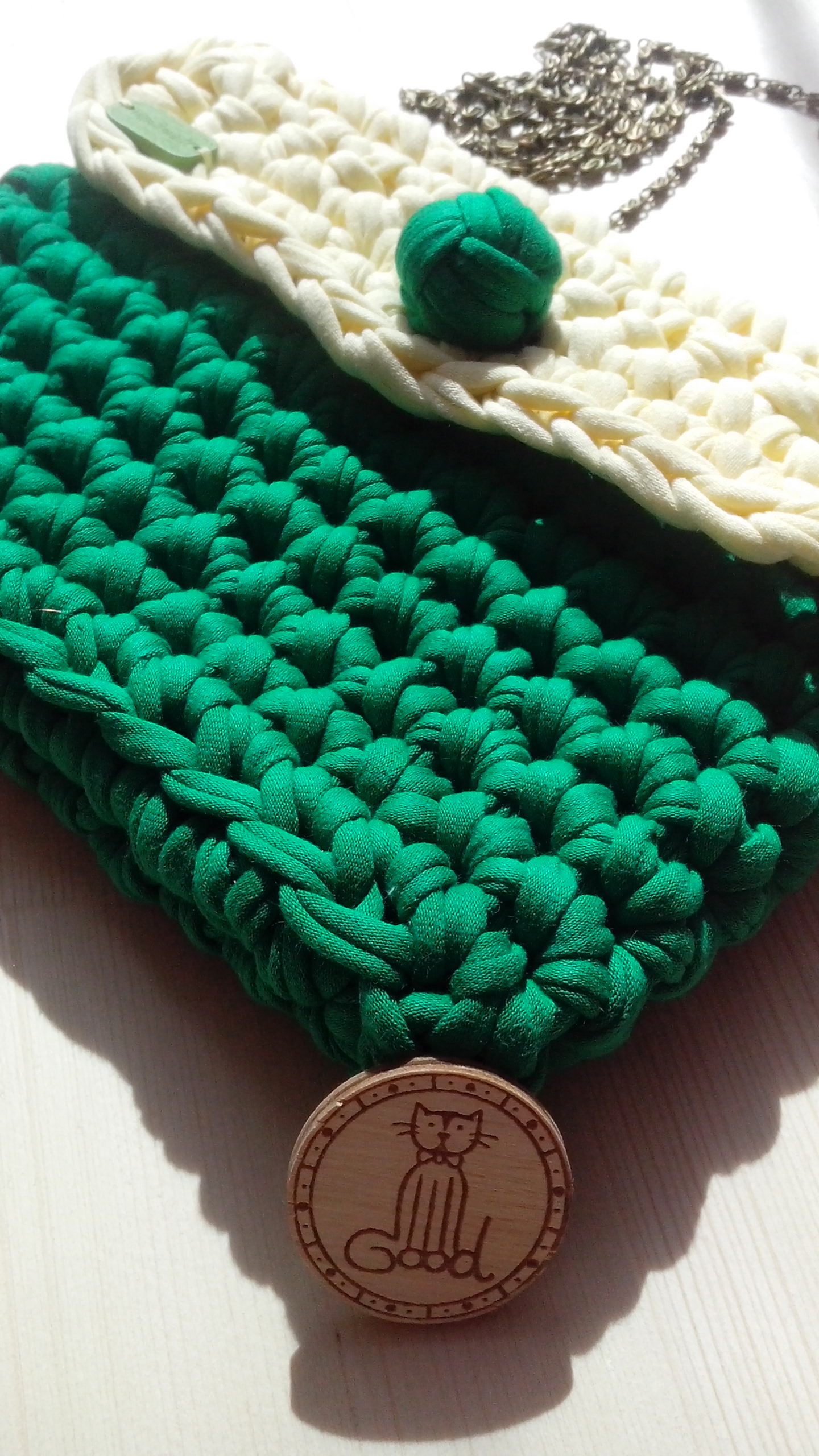 Сумочка из пряжи "Лента" | Пикабу