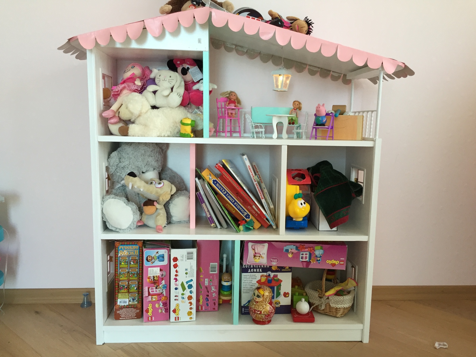 Делаем детский домик-полку для книжек/игрушек | Пикабу