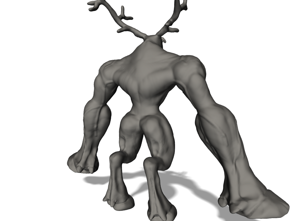 Deer Man - My, 3D, Models, Program, iOS, iPad, Android, Longpost, My