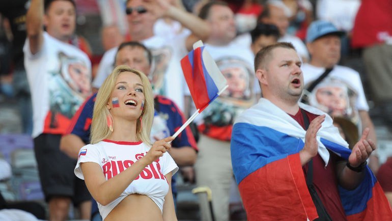 The most beautiful fan of the Russian national team - NSFW, Beautiful girl, Football, Boobs, Booty, Болельщики, Euro 2016, Russian team, Cheerleaders, Longpost