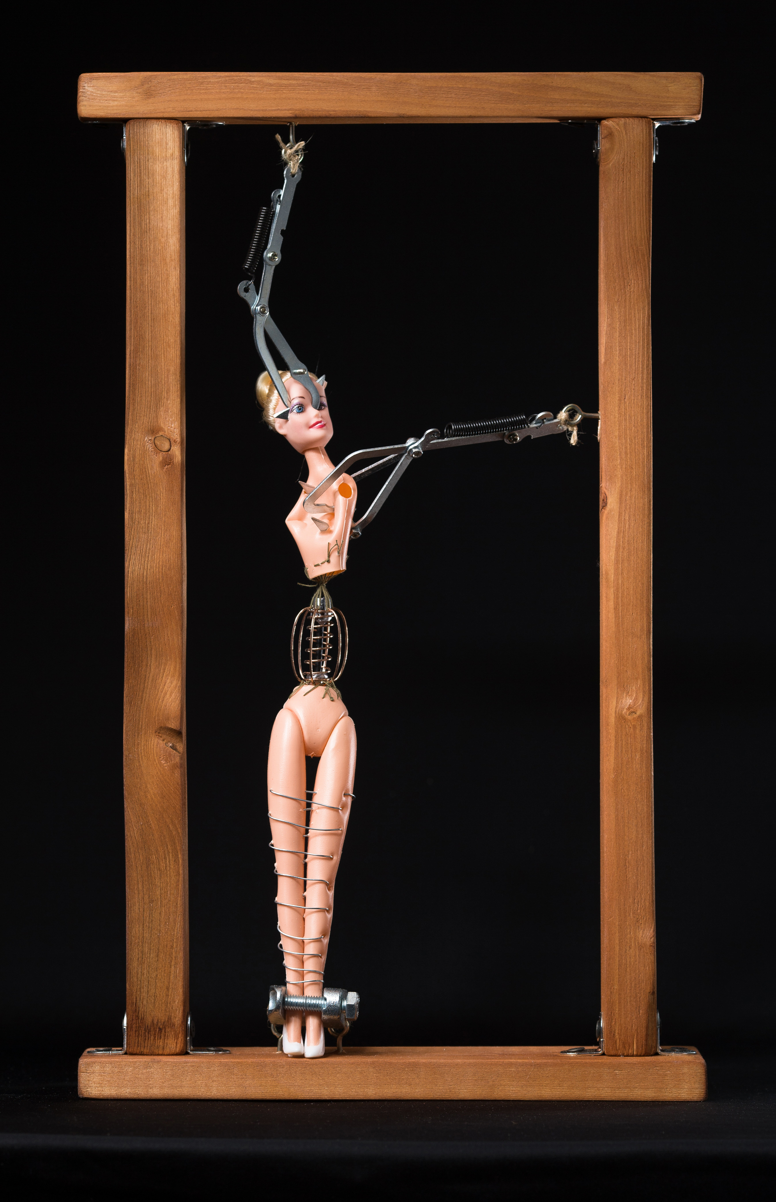 Art installations by artist Roger Singer - NSFW, My, Art, Horror, Doll, BDSM, , Longpost