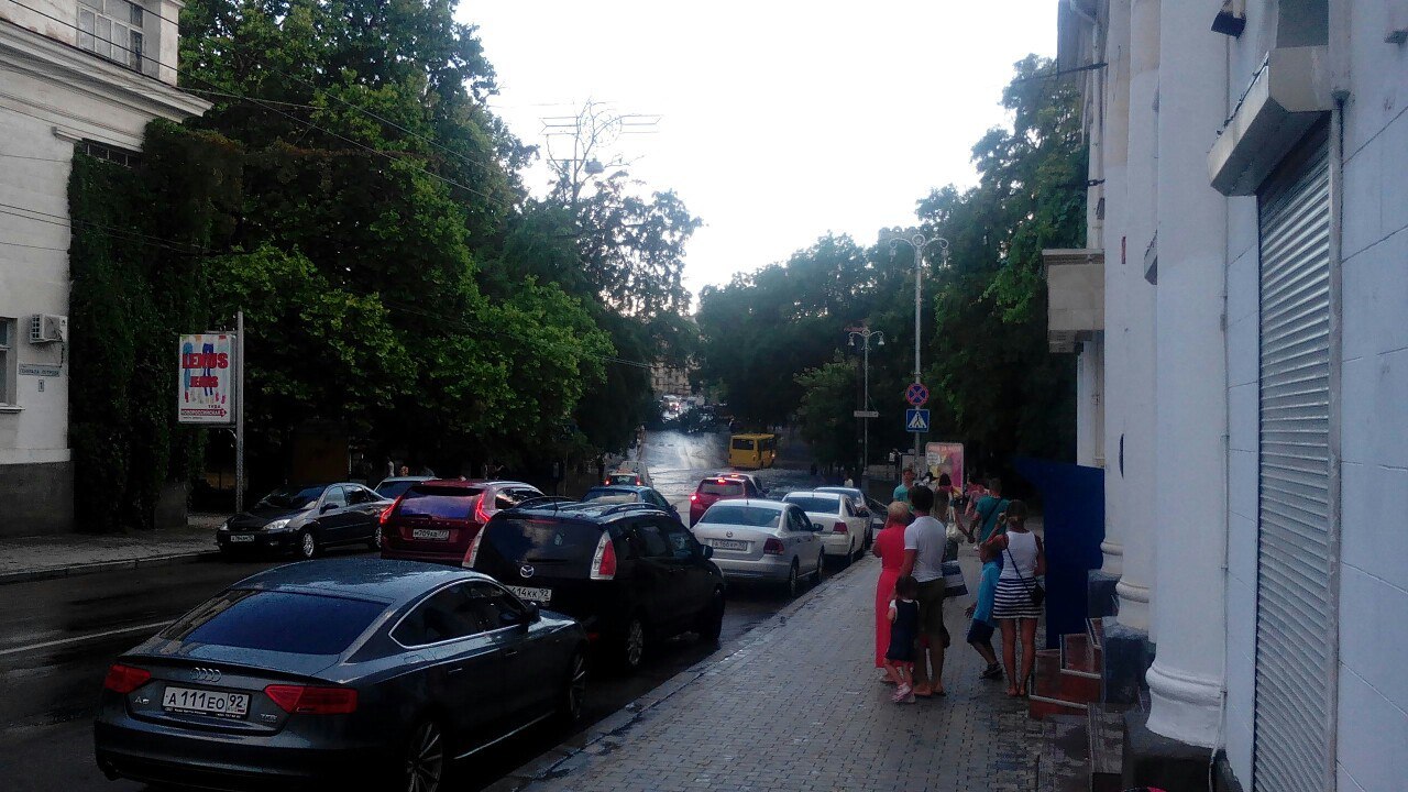 A 15-minute rain passed in the center of Sevastopol - My, Потоп, State of emergency, Sevastopol, Crimea, Longpost