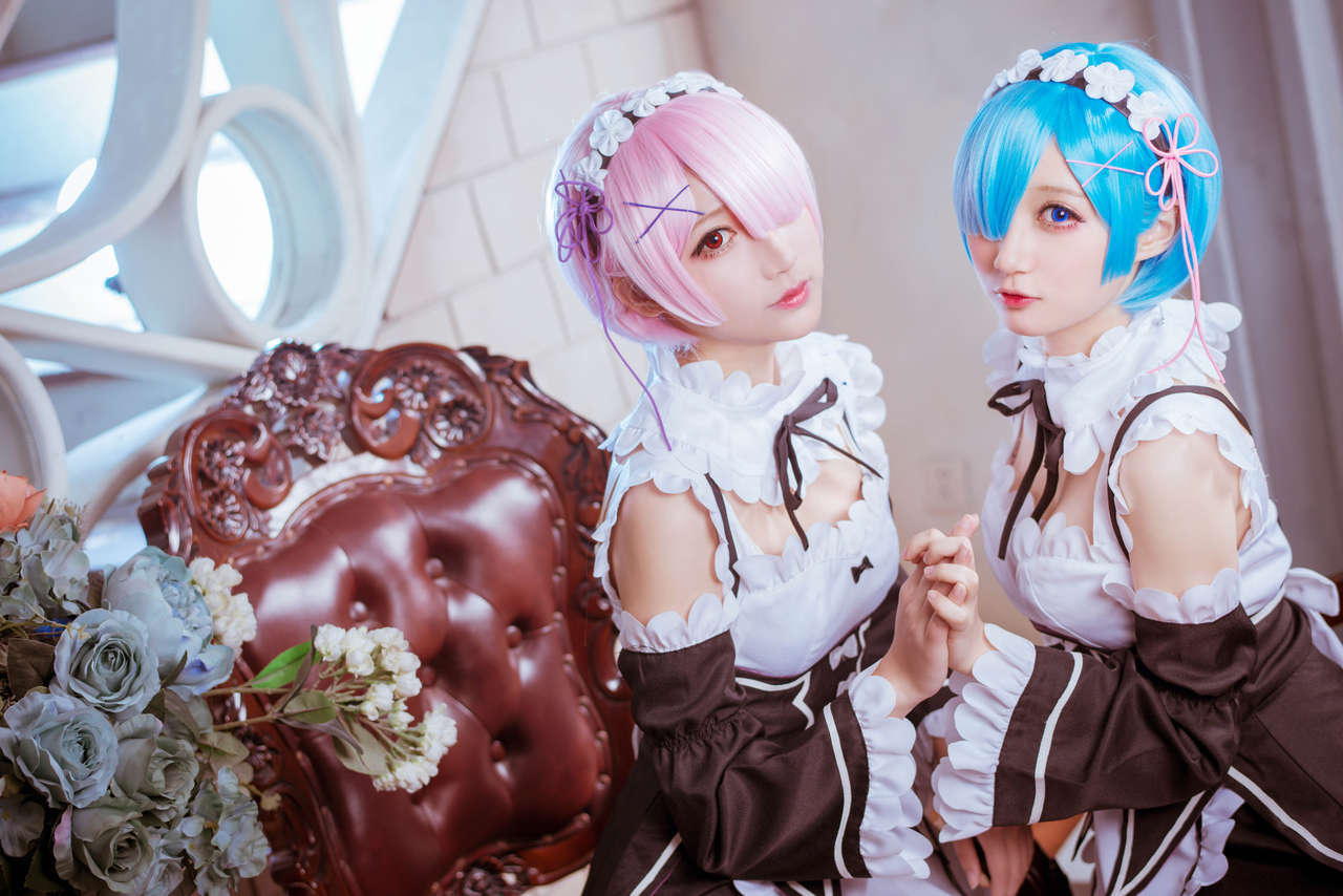 Ram and Rem - NSFW, Re: Zero Kara, Ram, Rem, , Cosplay, Longpost, Ram (Re: Zero Kara), Rem (Re: Zero Kara)