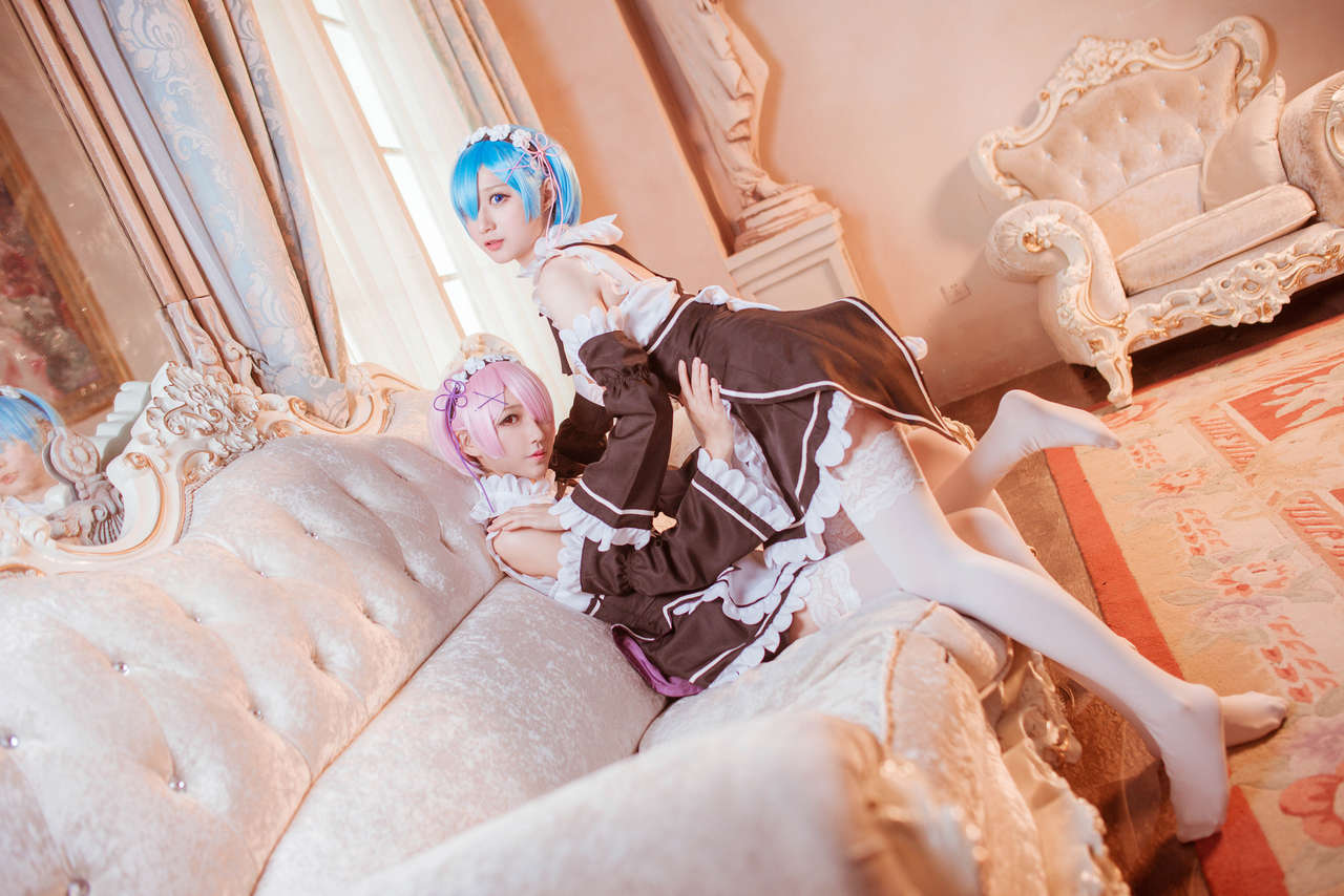 Ram and Rem - NSFW, Re: Zero Kara, Ram, Rem, , Cosplay, Longpost, Ram (Re: Zero Kara), Rem (Re: Zero Kara)