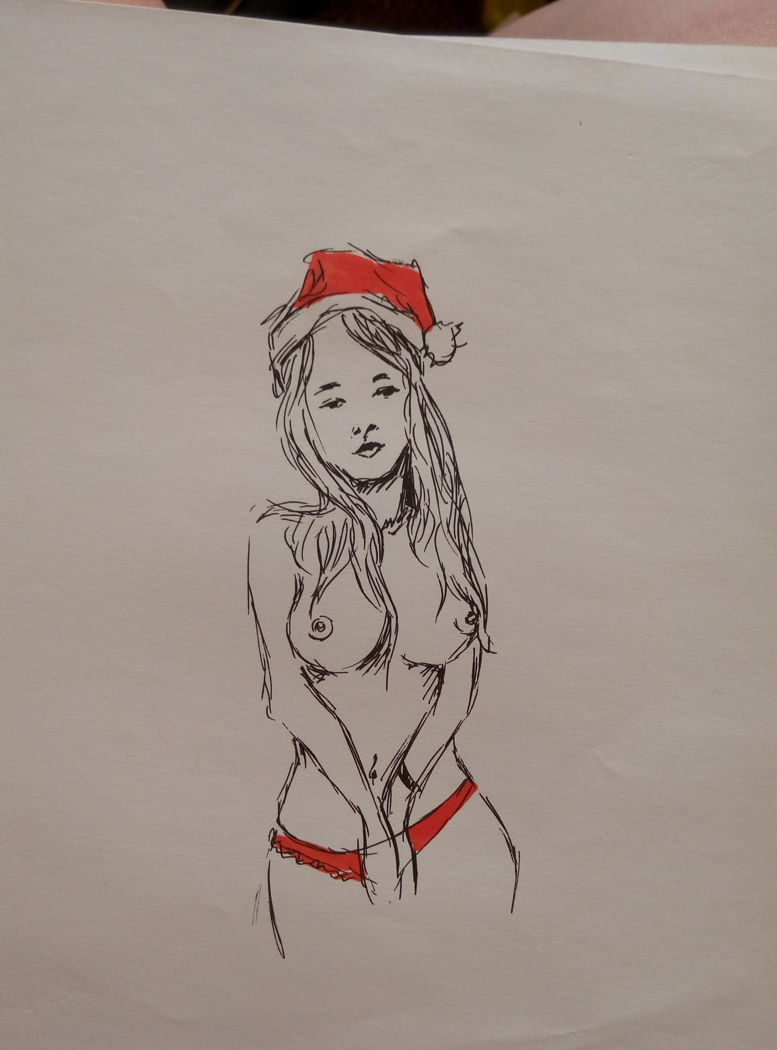 The work of an amazing artist ^^ - NSFW, My, Girls, 18+, Painting, Delightfully, Sketch, Longpost