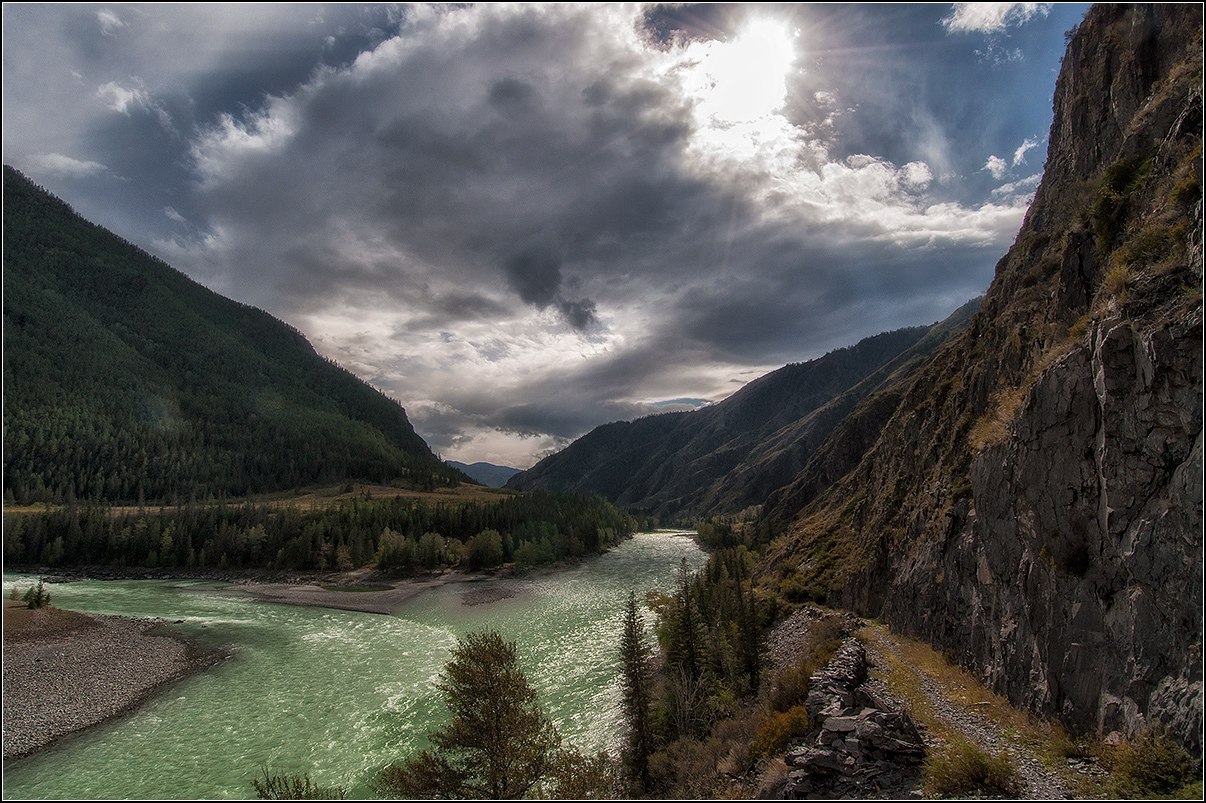 The Katun River and its tributaries - Katun, Mountain Altai, Russia, Summer, Nature, Go, Photo, The photo, Longpost, Altai Republic