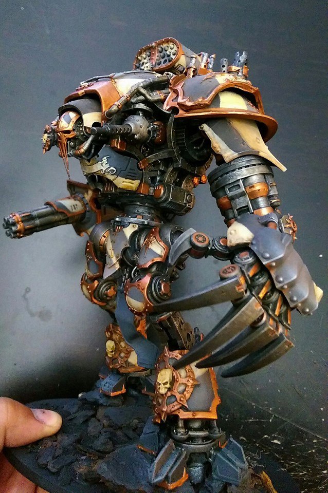 Knight of the Iron Warriors - Warhammer 40k, Warhammer chaos, Warhammer miniatures, Iron warriors, Longpost