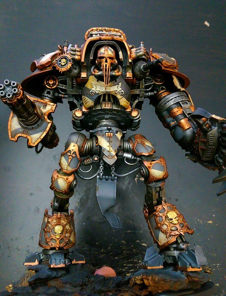 Knight of the Iron Warriors - Warhammer 40k, Warhammer chaos, Warhammer miniatures, Iron warriors, Longpost