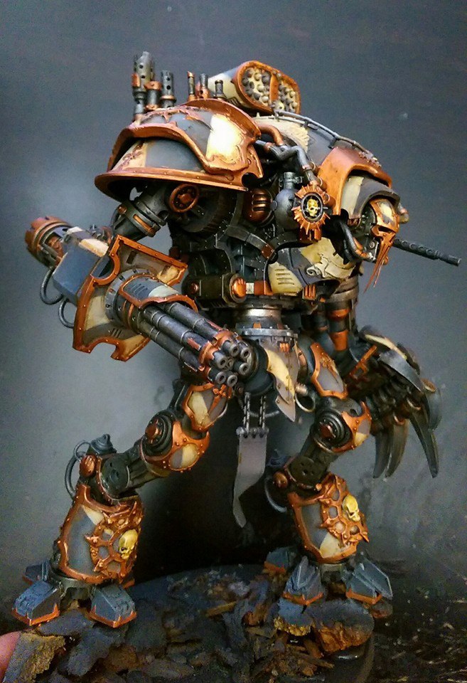 Knight of the Iron Warriors - Warhammer 40k, Warhammer chaos, Warhammer miniatures, Iron warriors, Longpost