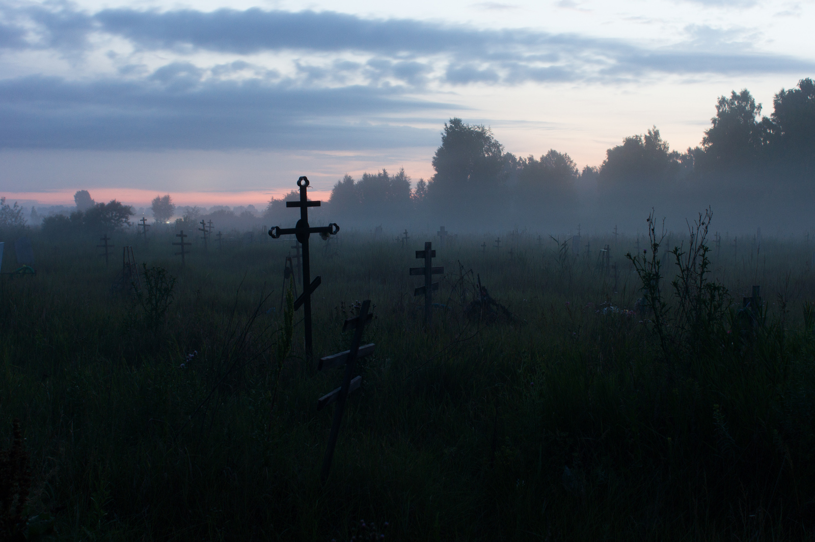 A little about the eternal - My, Cemetery, Churchyard, Fog, Existence