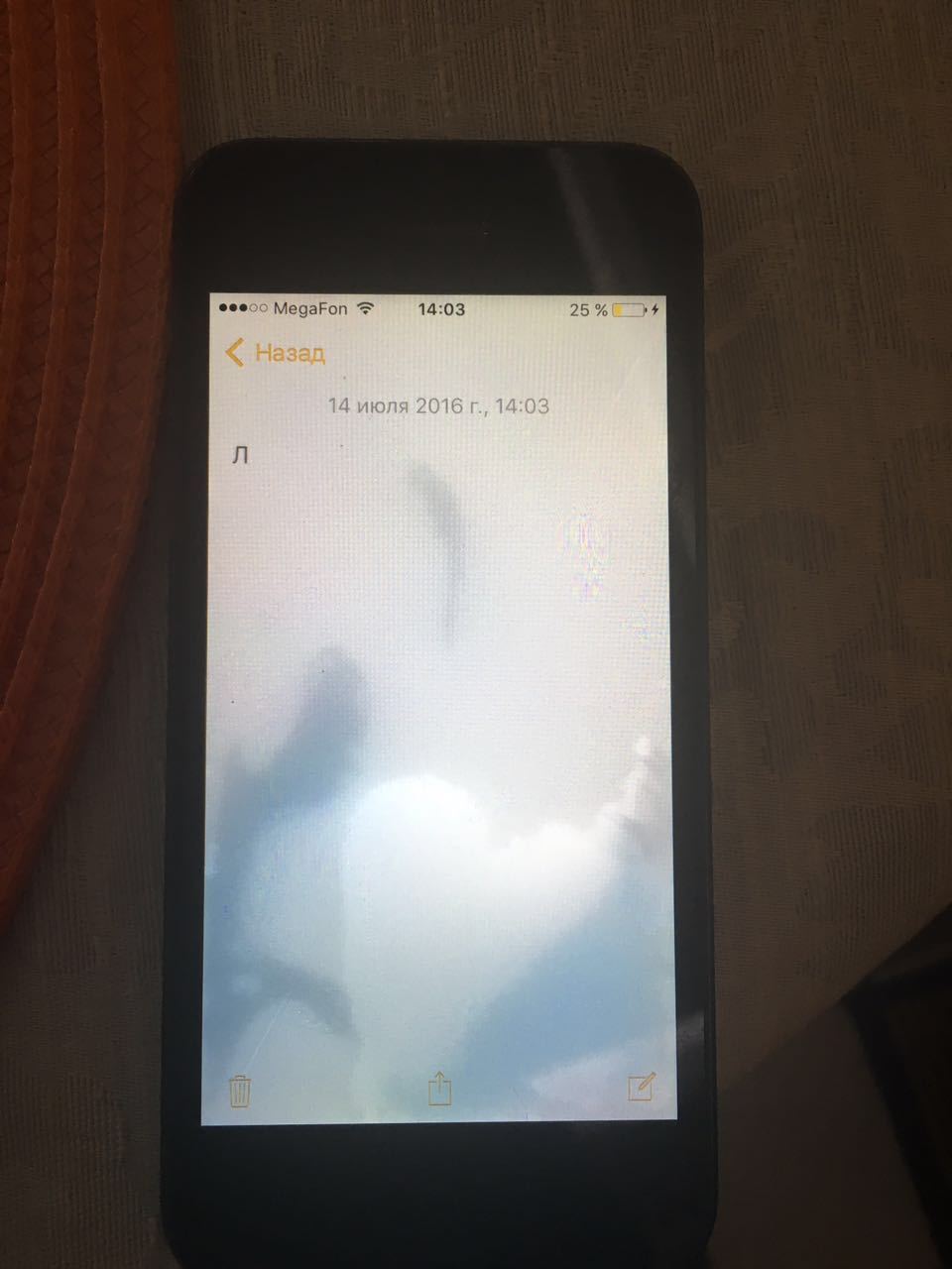 Вода под экраном айфона