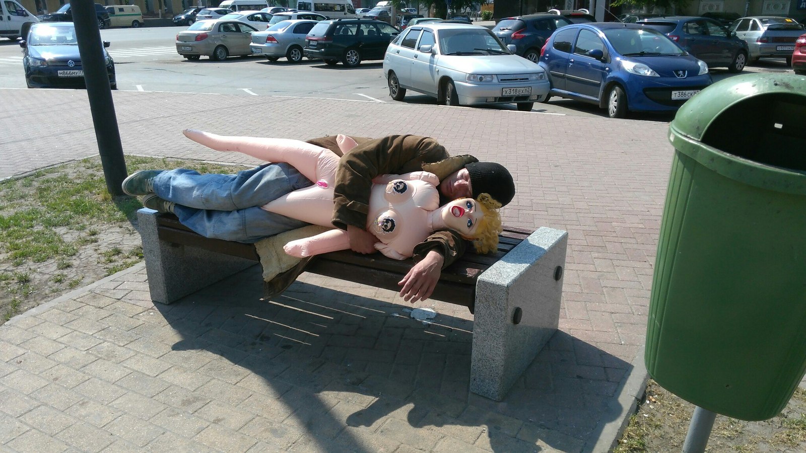 Lie down with a girl on a bench - NSFW, , Sex Doll, Hugs, Ryazan, Centre