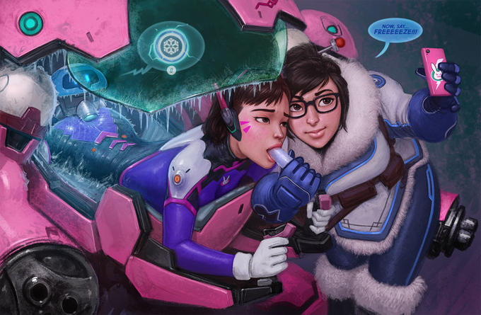 Overwatch - NSFW, Overwatch, Dva, Overwatch art, Longpost, Blizzard, Anime art