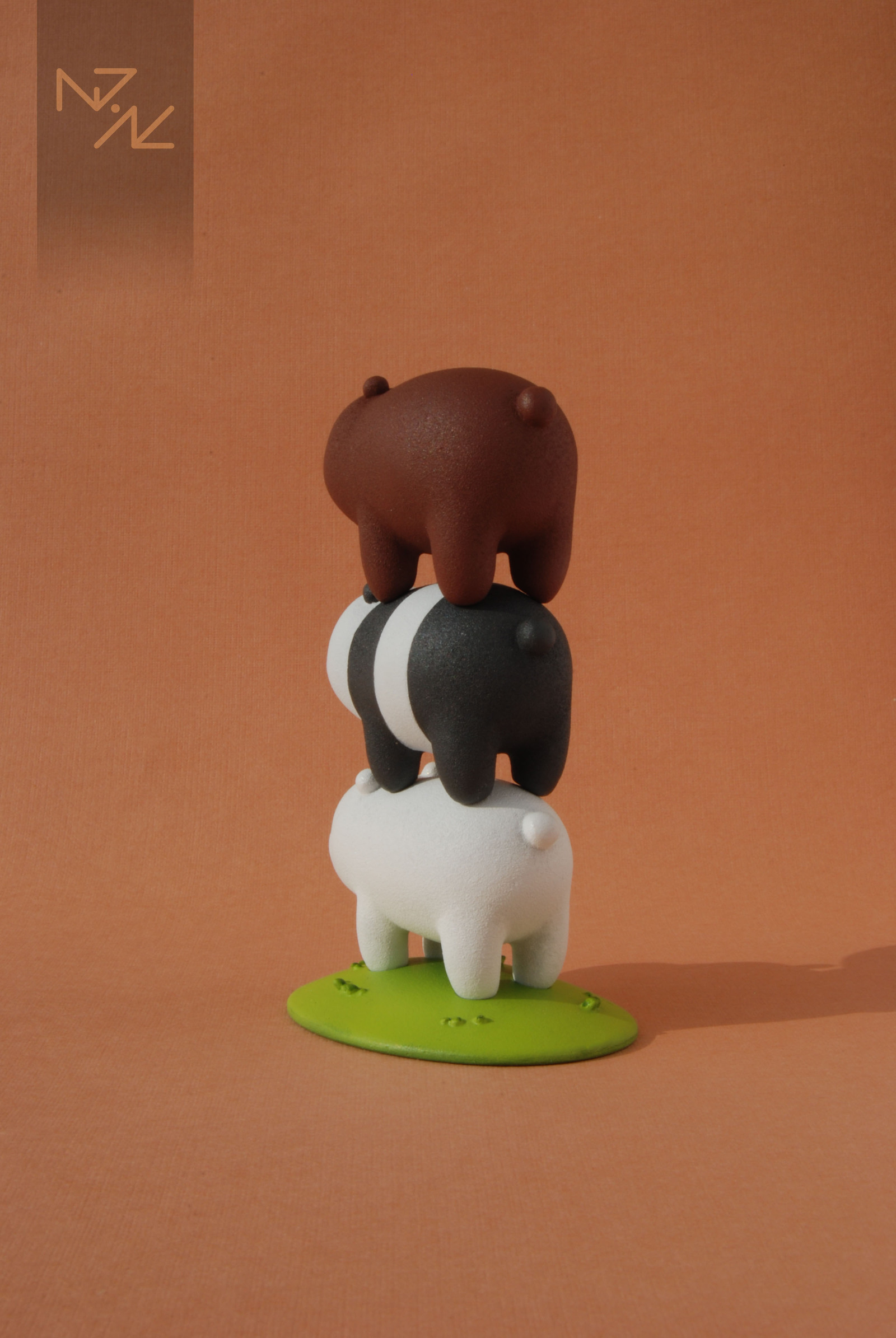 We Bare Bears - My, We Bare Bears, Sculpture, Toys, Cartoons, , Figurines, Longpost