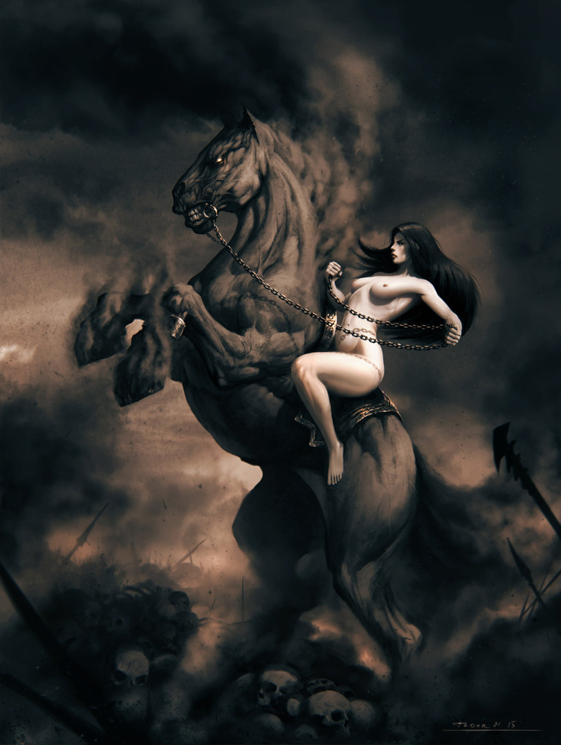 On horseback - NSFW, , Fantasy, Art