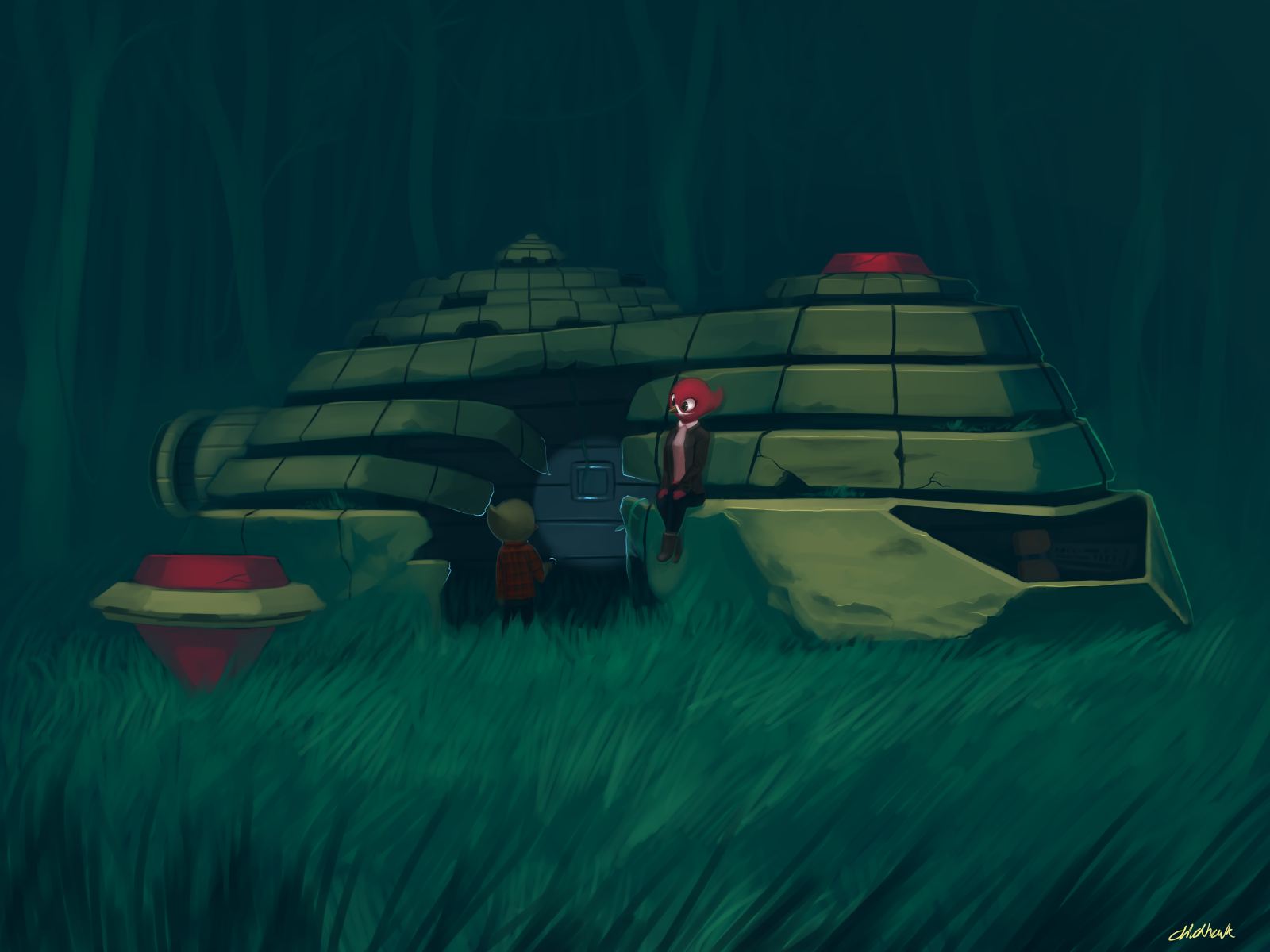 Abandoned Ship - Chickhawk96, DeviantArt, Арт, Starbound