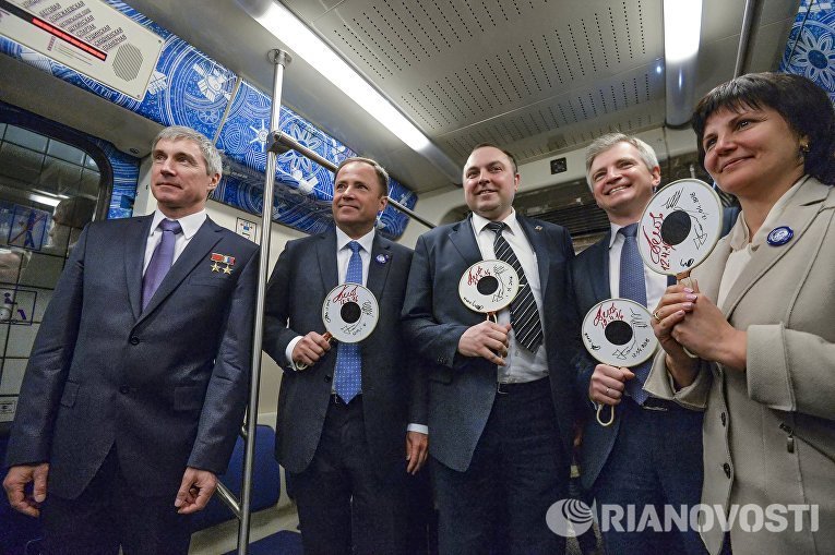 Space train of the Moscow metro - Metro, Moscow, Cosmonautics, Smart people, Longpost