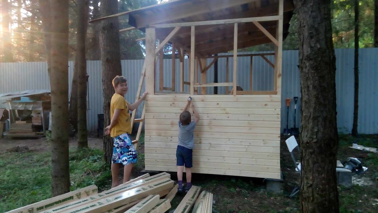 Hozblok do it yourself - My, Hozblock, With your own hands, Dacha, Longpost