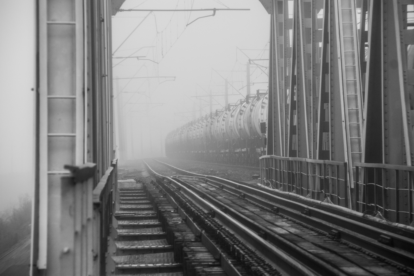 railway post - My, Photo, The photo, Russia, A train, Railway, Fog, My, Longpost