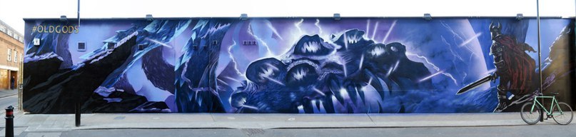 Graffiti Wake of the Old Gods - Hearthstone, Ancient gods, , Graffiti, Street art, Longpost