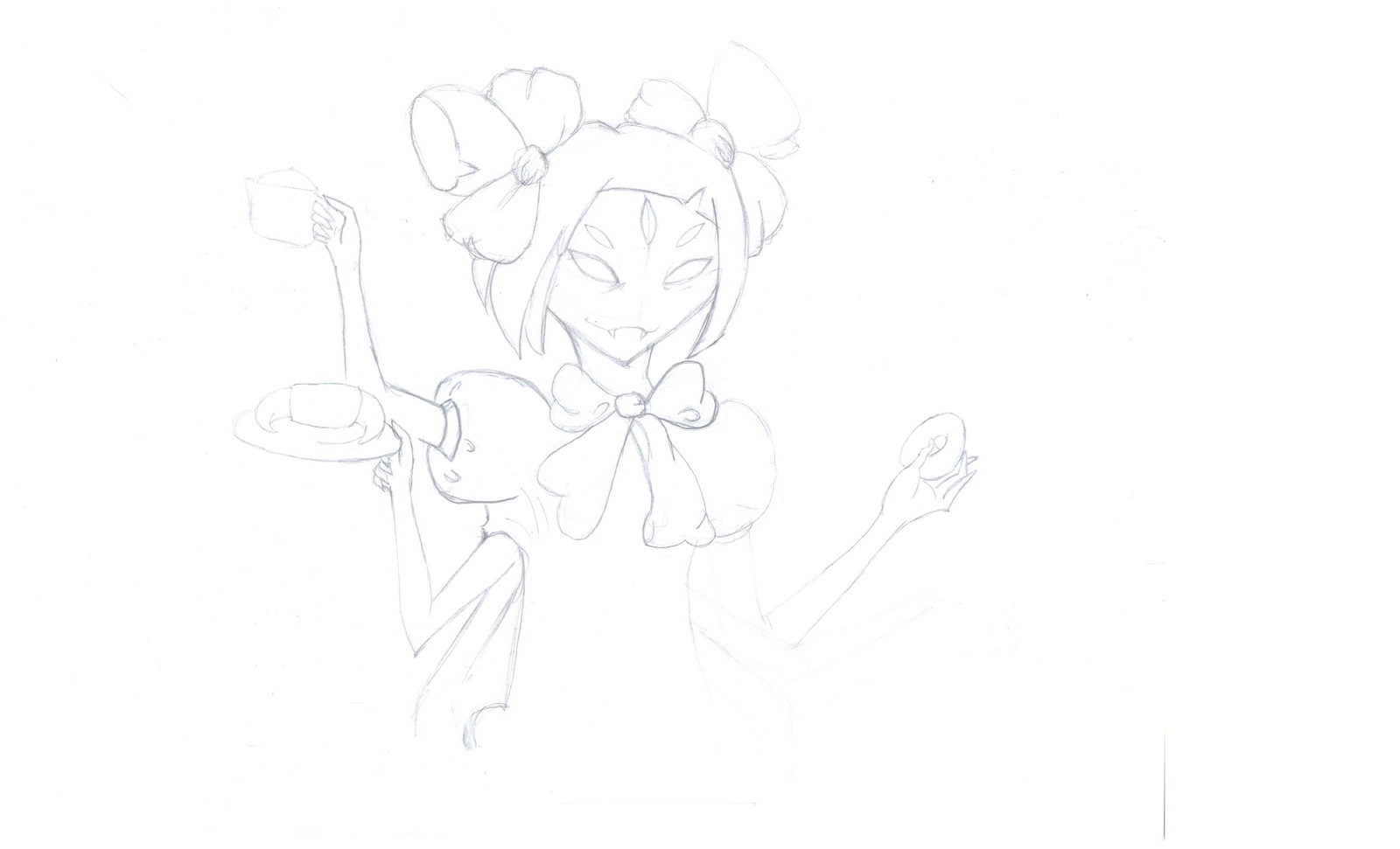 Muffet - My, Undertale, Muffet, Game art, Longpost