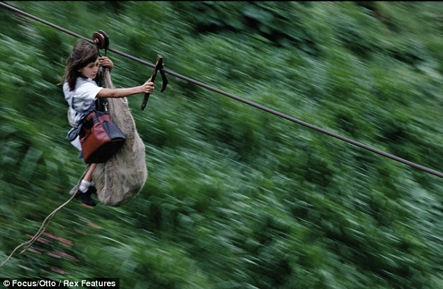 Some kids in Colombia get to school like this - Photo, Colombia, School, 