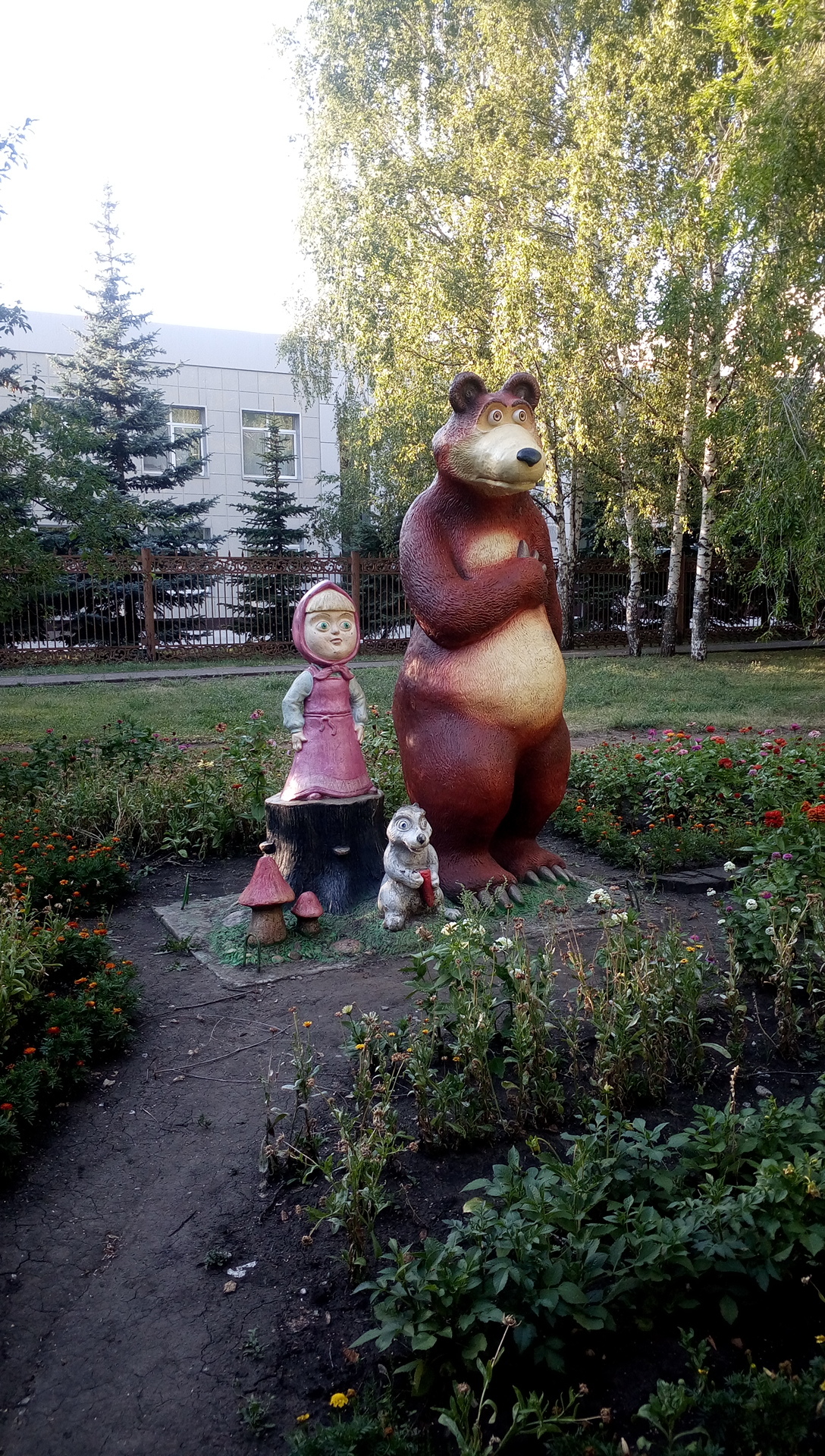 Masha and the Bear - Masha and the Bear, Sculpture, Naberezhnye Chelny