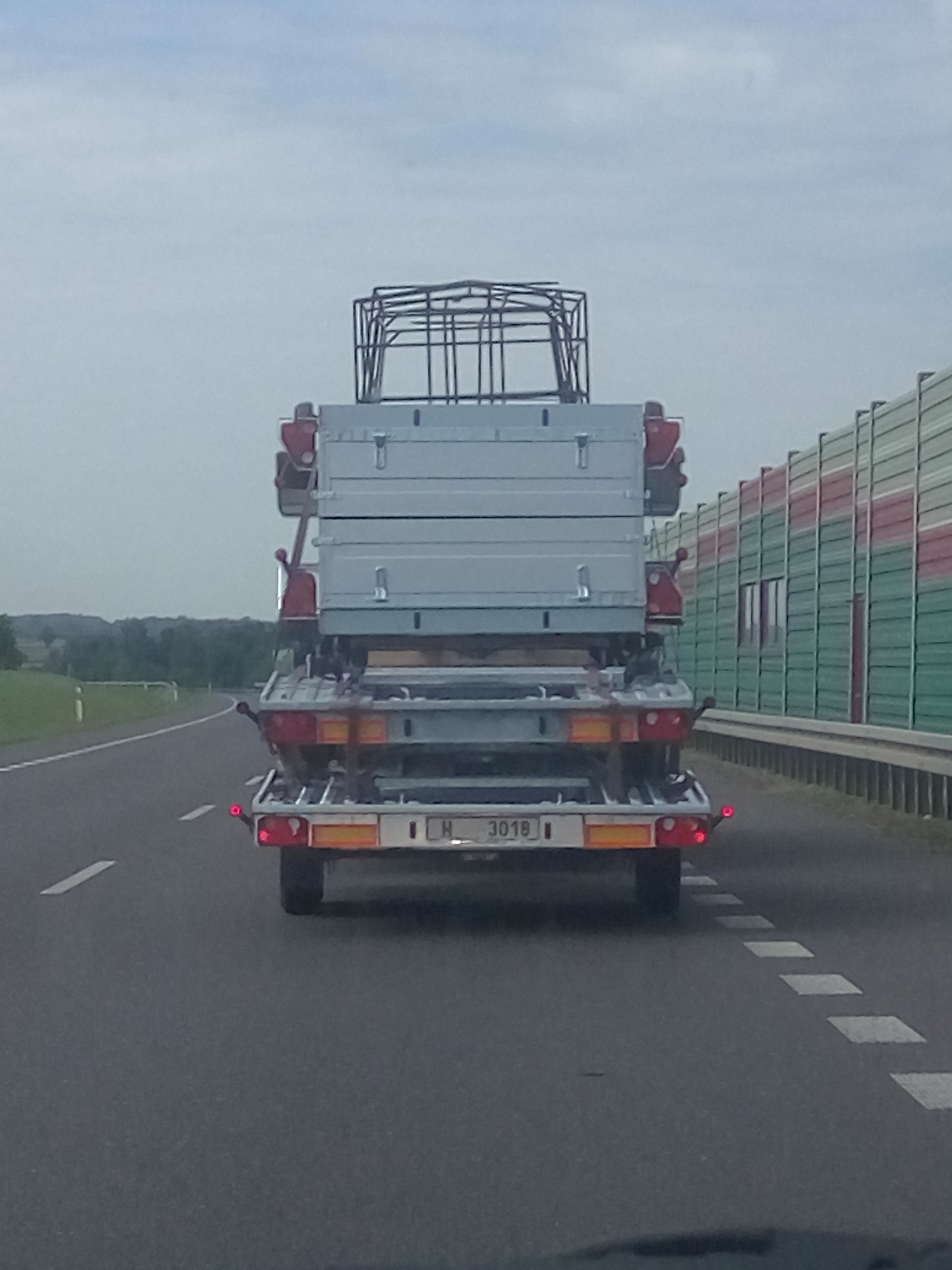 I bought a trailer to drive a trailer in which I drive a trailer in which I drive my trailer. - My, Trailer, Poland, Road