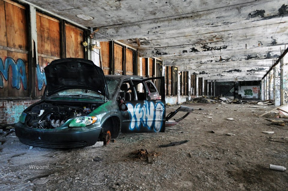 Abandoned Packard factory in Detroit - Auto, Car, Factory, Abandoned, USA, Detroit, Michigan, Packard, Longpost