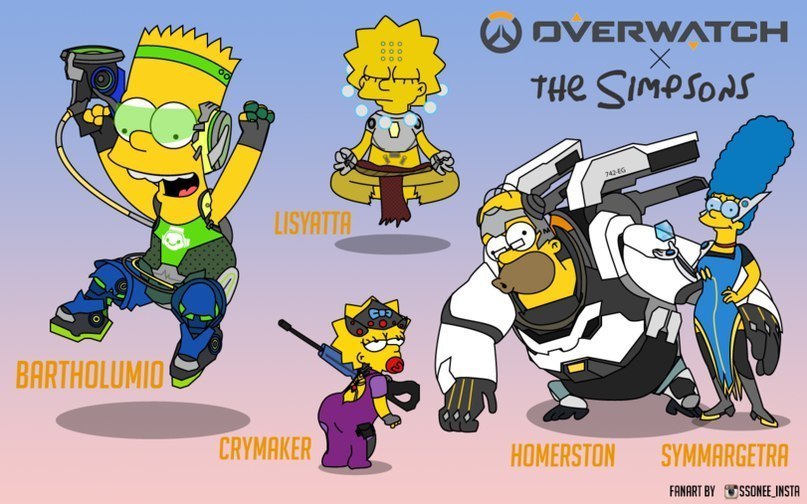 Soon in the simpsons and it will show - Overwatch, The Simpsons