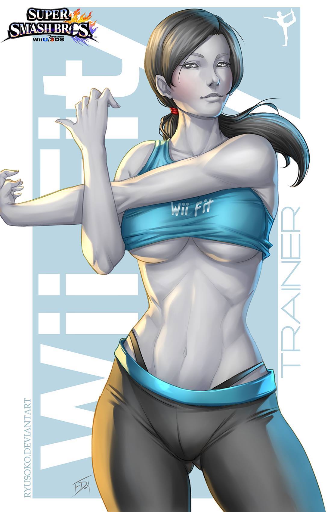 Wii Fit Trainer - , Art, Strong girl, Wii Fit Trainer, Sports girls, Fitonyashka, Girls