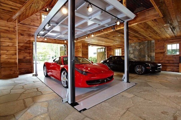 Amazing garage, like from a James Bond movie - Auto, Car, Garage, Lift, Ferrari, Supercar, Longpost