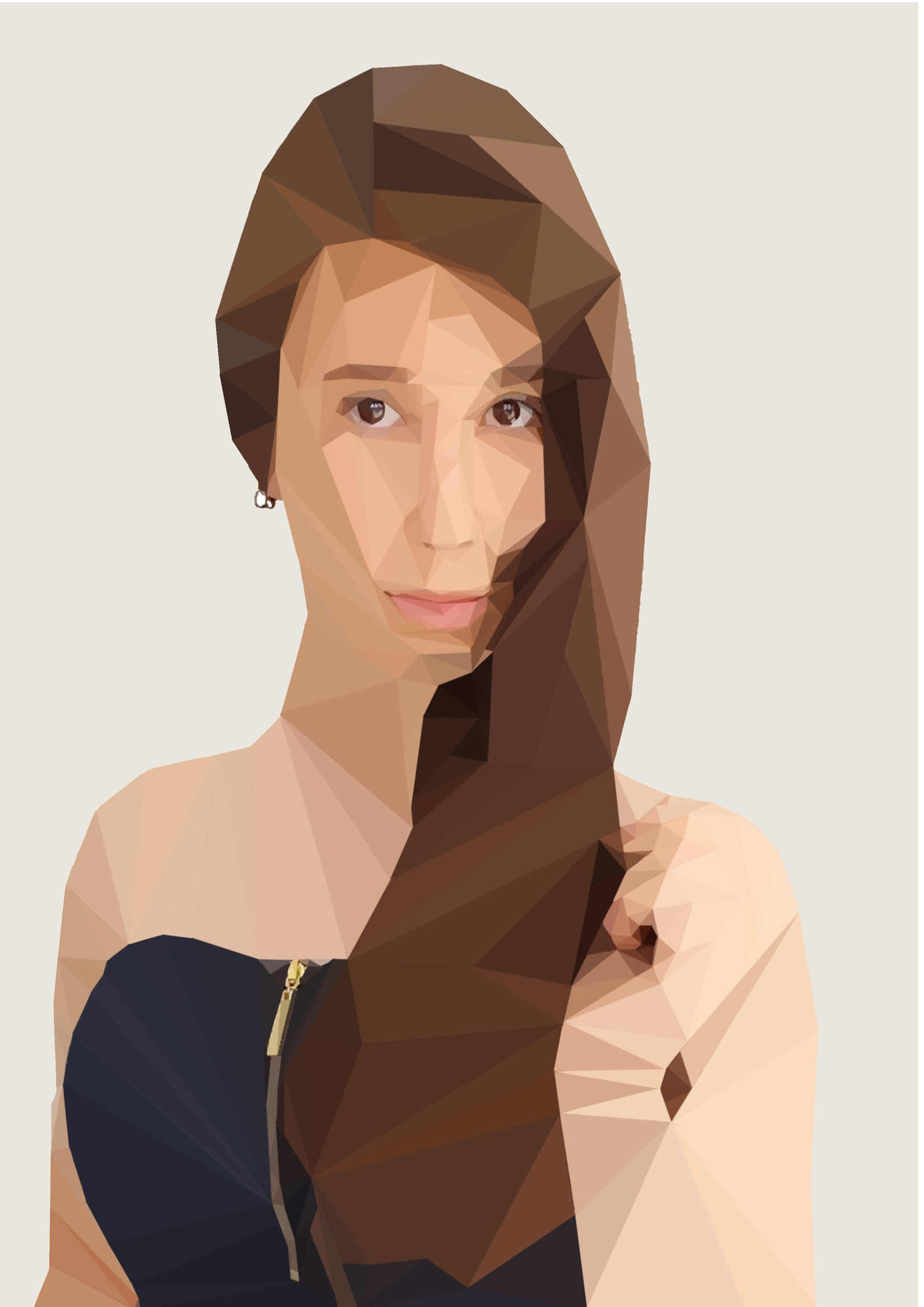 I will make a portrait for you. Inexpensive! - My, Low poly, Polygon