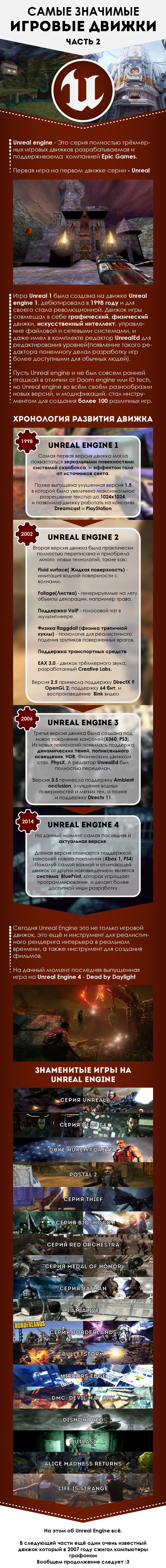 Самые значимые игровые движки, часть2 - Моё, Длиннопост, Игры, Unreal Engine, Моё, Видео