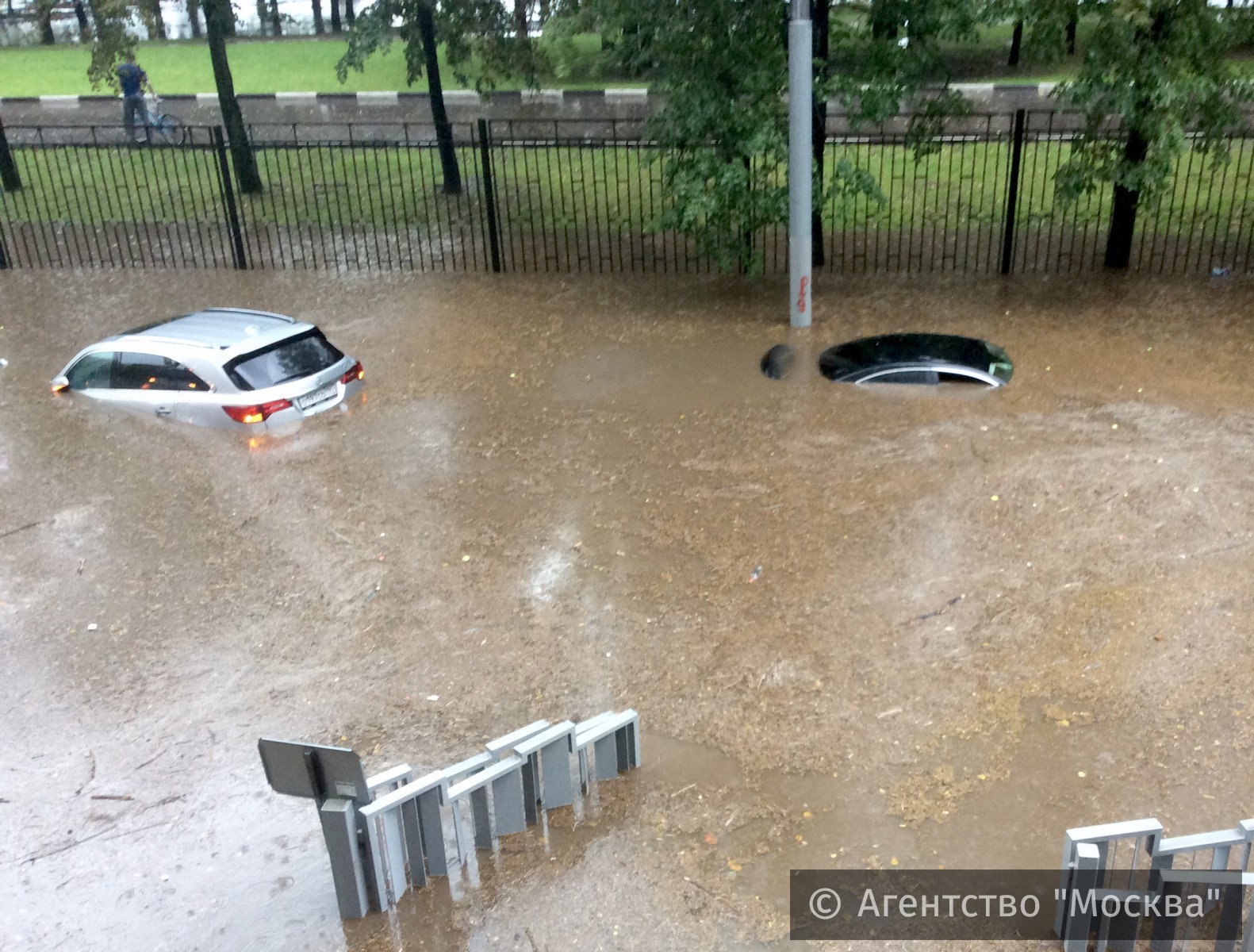 Очередная гроза в Москве... - Потоп, Москва, Длиннопост