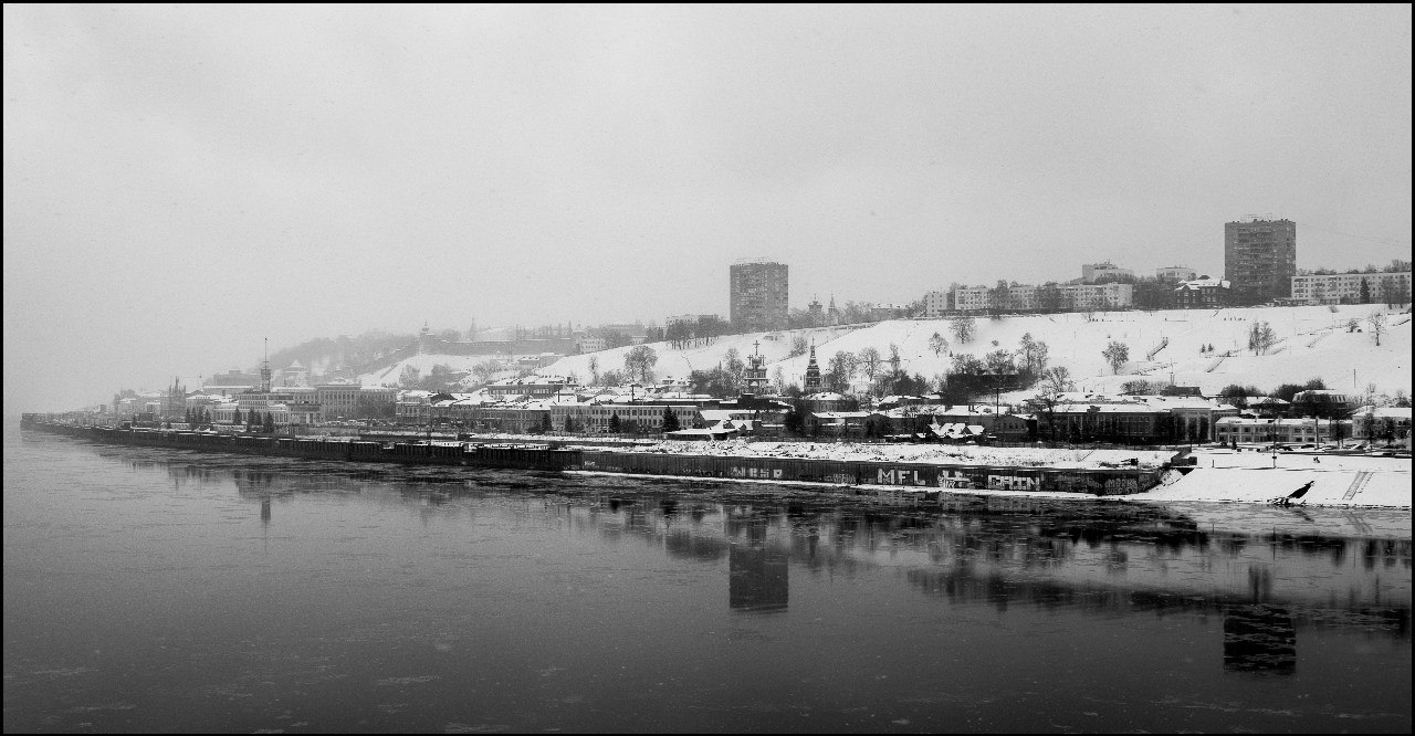 Зимние зарисовки. Нижний Новгород. Конец ноября 2015 г. - Моё, Canon 7d, Canon, Нижний Новгород, Зима, Снег, Метромост, Канавинский мост, Длиннопост