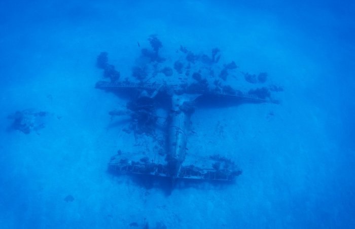 Underwater aircraft graveyard - Airplane, At the bottom, Sea, The Second World War, , , Longpost, Cemetery