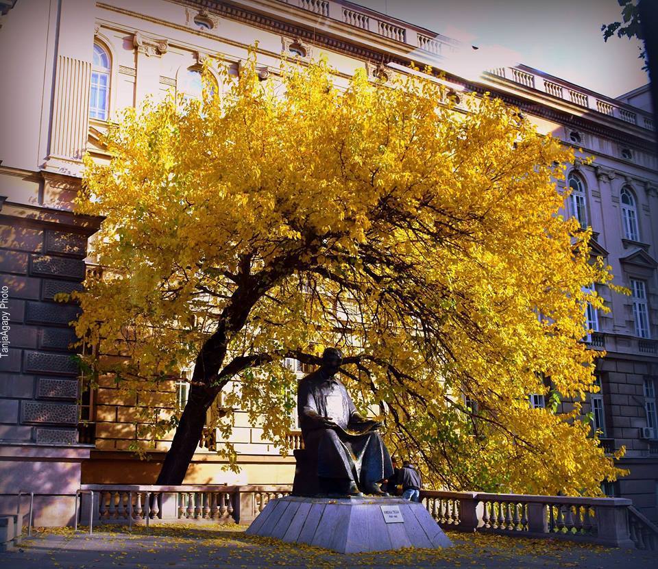 Monument to Nikola Tesla in Belgrade - The science, beauty, Serbia, Electricity, The photo, Nikola Tesla