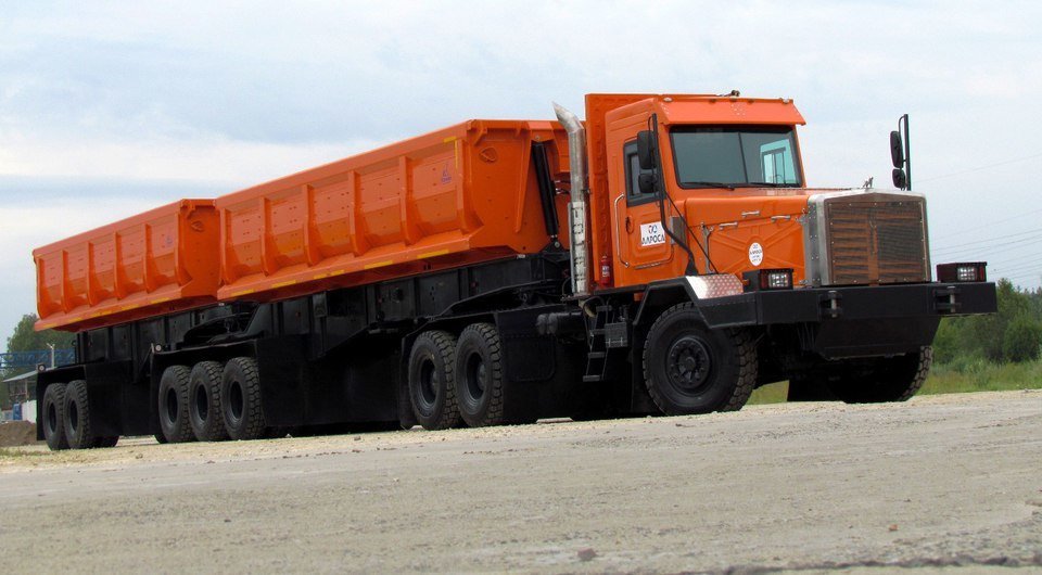 A unique 130-ton road train was built for Russian diamond miners - Auto, Road train, Dromru, Longpost