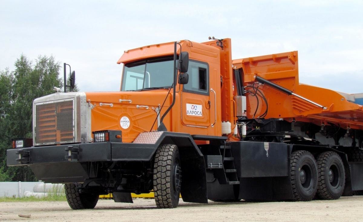 A unique 130-ton road train was built for Russian diamond miners - Auto, Road train, Dromru, Longpost