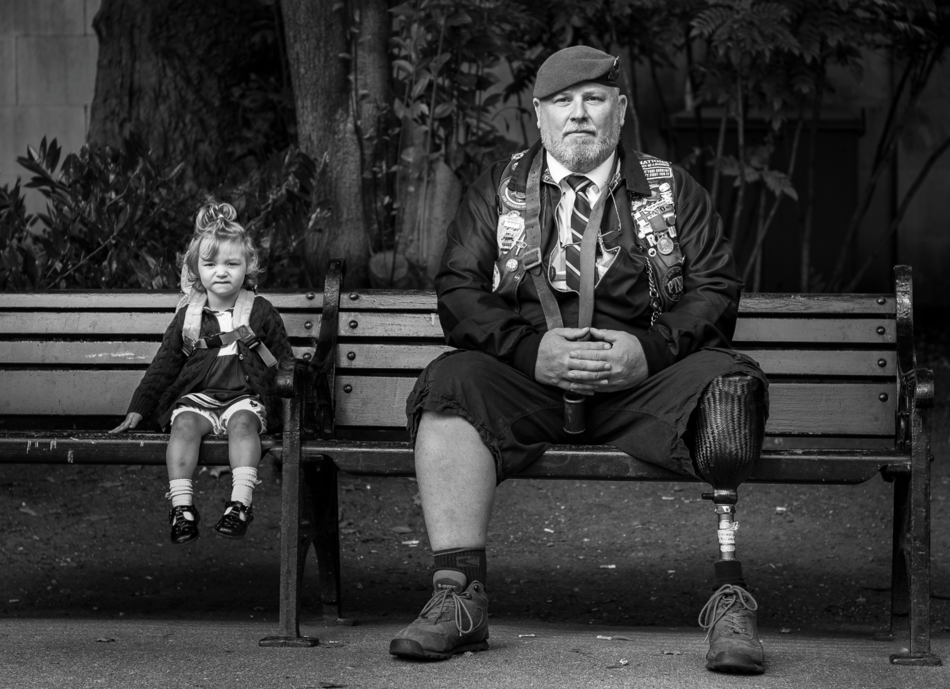 Photo from the Internet - Veterans, Black and white photo, Portrait, 