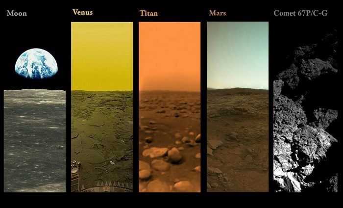 Images of all extraterrestrial bodies that human-conscious robots sat on and took pictures of - Space, The photo, Robot