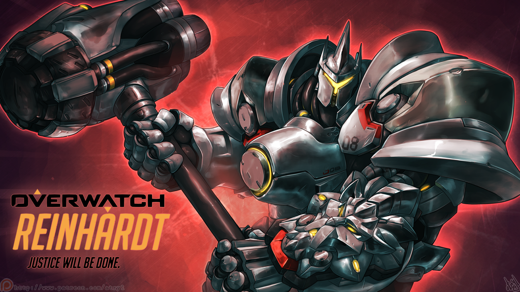 Overwatch art - Игры, Overwatch, Blizzard, Reinhardt, Junkrat, Roadhog, Ana Amari, Длиннопост, Reaper