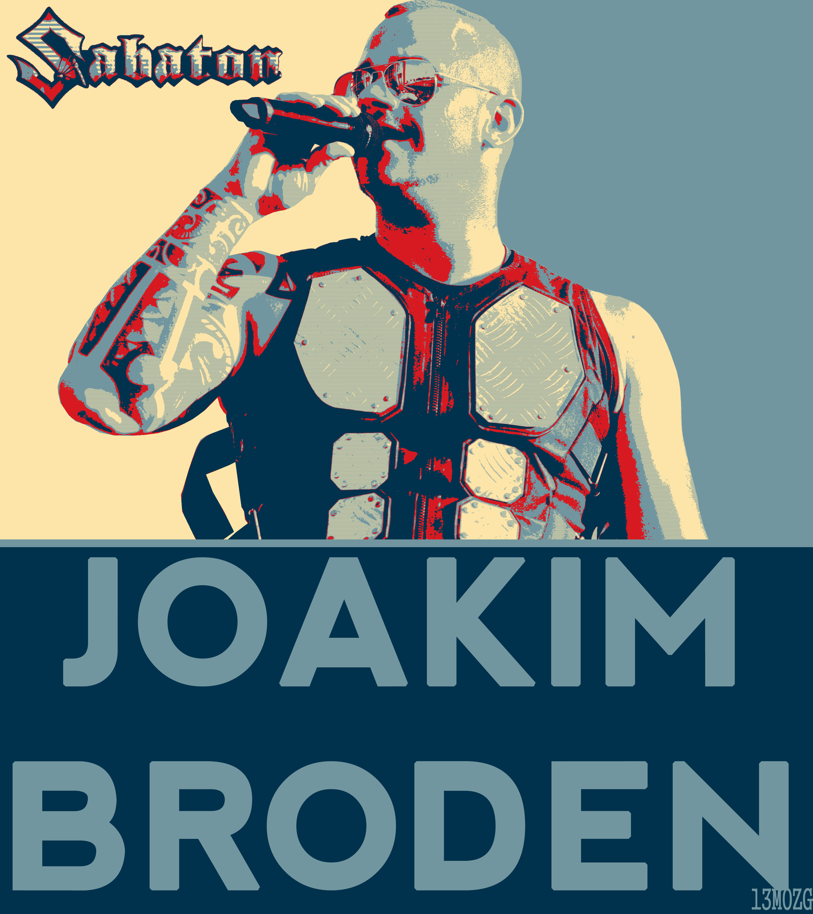 Joachim Broden in hope - My, Sabaton, Joakim Broden, , Poster