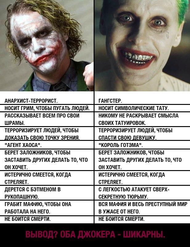 Let the srach begin! - Joker, Heath Ledger, Jared Leto, Comparison, Not mine