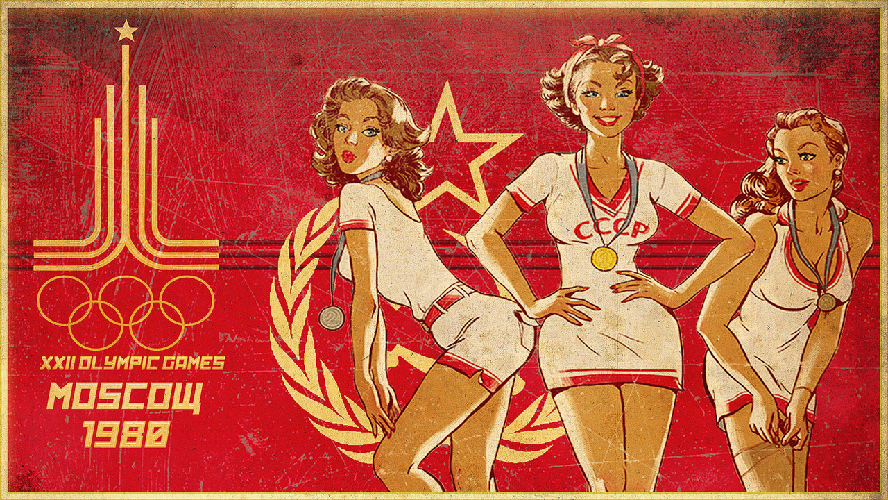 Olympic Games - Olympiad, Pin up, the USSR, 