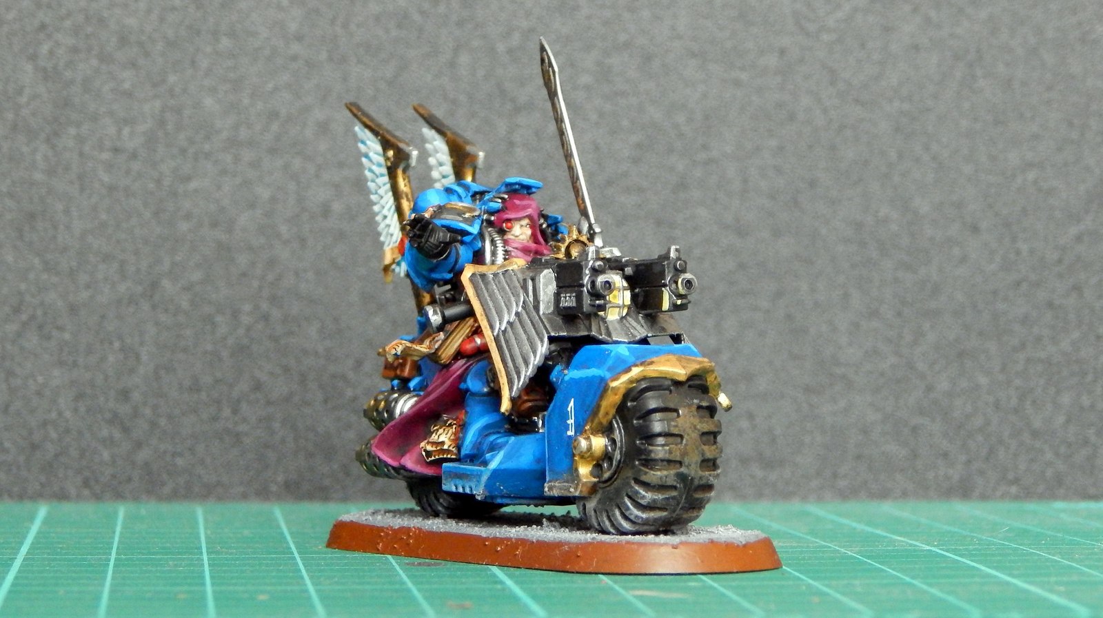 My Order of Space Marines. - My, Warhammer 40k, Hobby, Miniature, Painting, Space Marine, Bikes, Conversion, Longpost